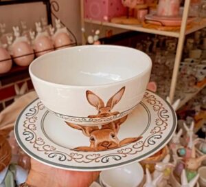 Conjunto Prato + Bowl Porcelana